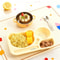 Large Capacity Cartoon Divided Salad Plate For Kids Students 3