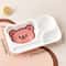 Large Capacity Cartoon Divided Salad Plate For Kids Students 6