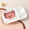 Large Capacity Cartoon Divided Salad Plate For Kids Students 6