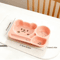 Large Capacity Cartoon Divided Salad Plate For Kids Students 8