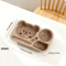 Large Capacity Cartoon Divided Salad Plate For Kids Students 7