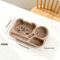 Large Capacity Cartoon Divided Salad Plate For Kids Students 7
