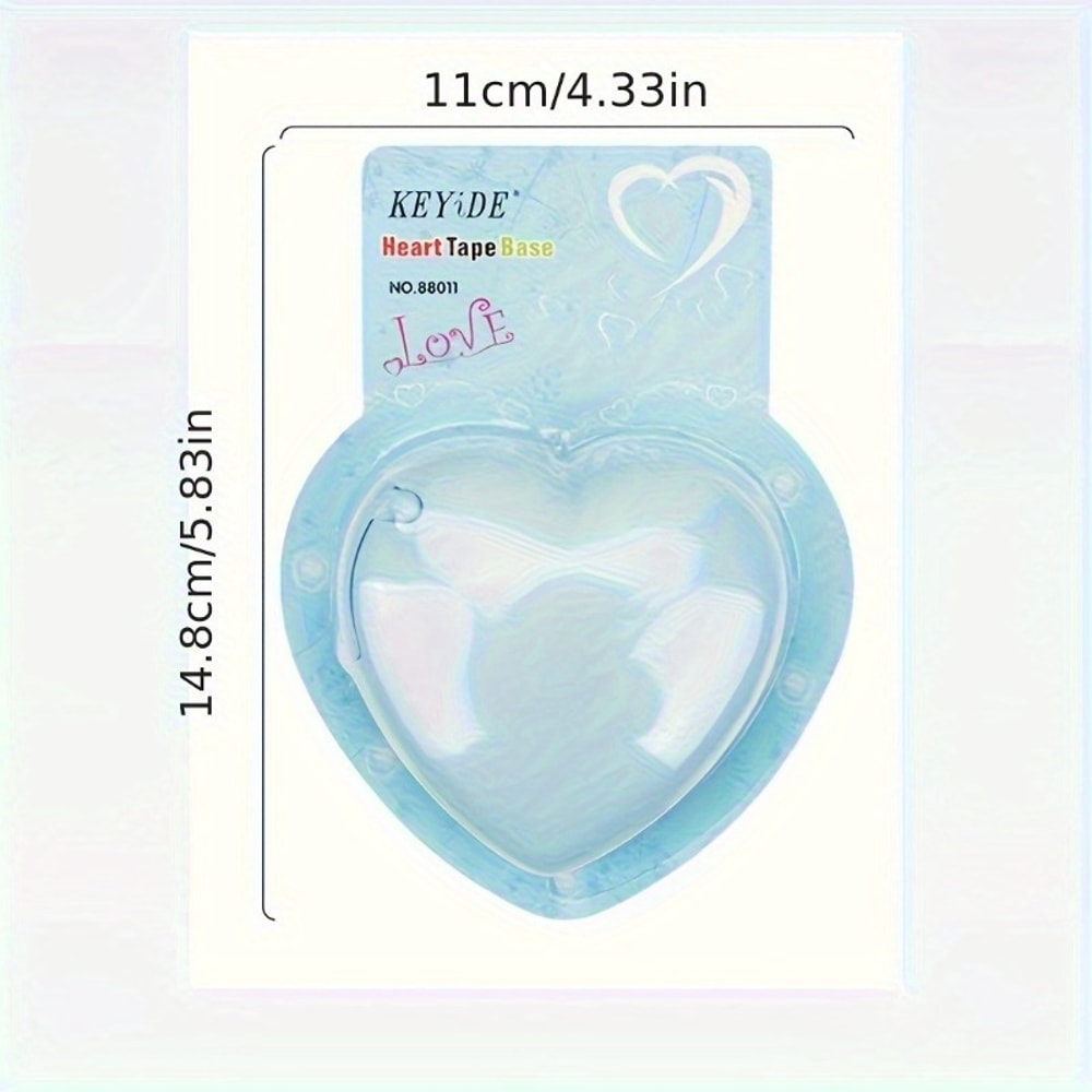 Heart Shaped Portable Tape Dispenser With Invisible Tape Cute Desk Accessory 5