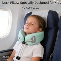 kids memory foam neck pillow for travel and naps