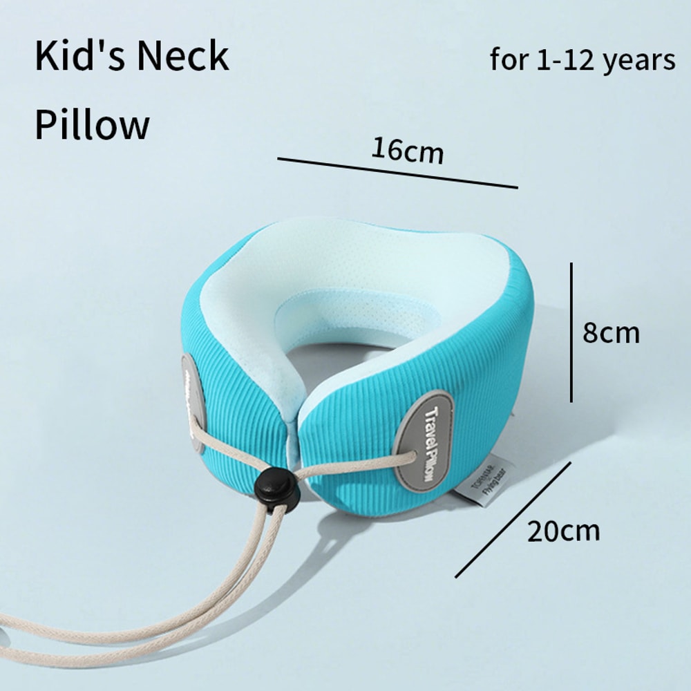 Kids Memory Foam Neck Pillow For Travel And Naps 6