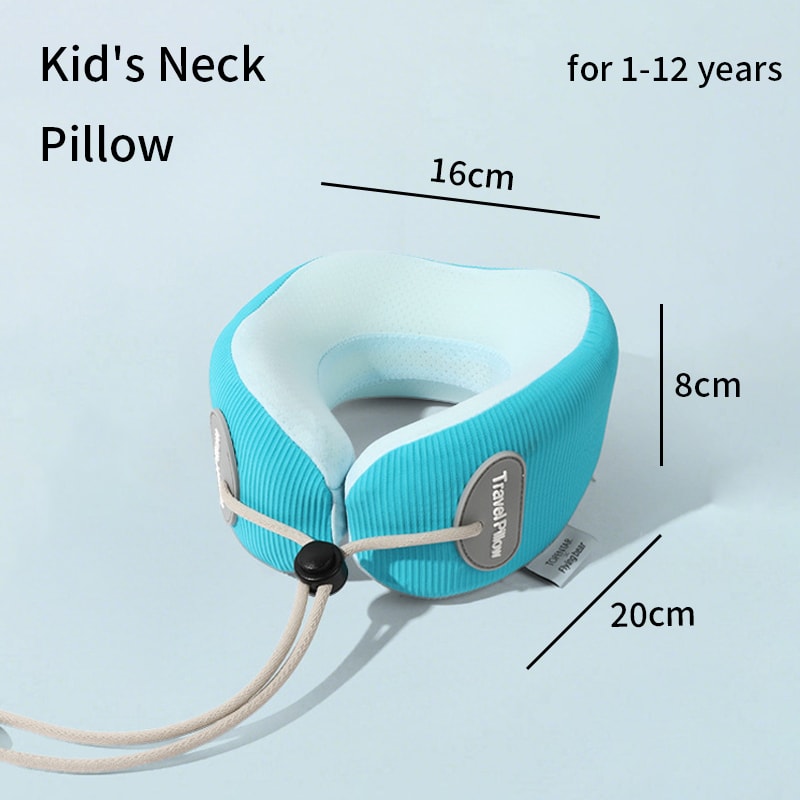 Kids Memory Foam Neck Pillow For Travel And Naps 6
