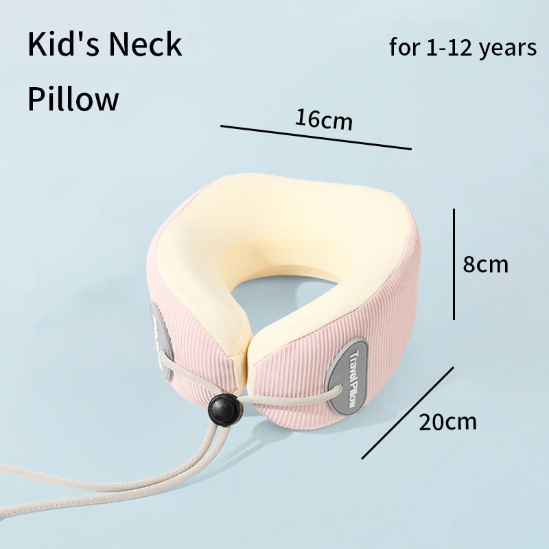 Kids Memory Foam Neck Pillow For Travel And Naps 7