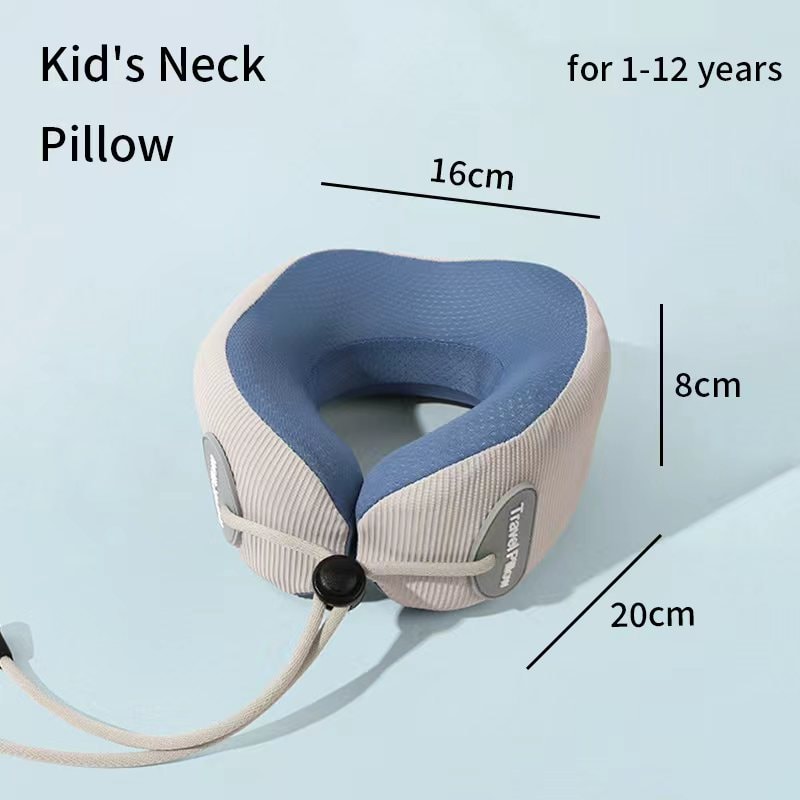 Kids Memory Foam Neck Pillow For Travel And Naps 5