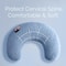 Cozy Cat Moon Pillow Soft Plush Half Donut Pet Pillow For Cats And Small Dogs 4