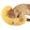 Cozy Cat Moon Pillow Soft Plush Half Donut Pet Pillow For Cats And Small Dogs 1