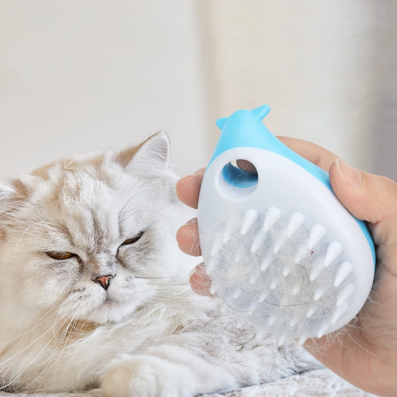 Soft Silicone Dog Bath Brush And Pet Grooming Massager 1