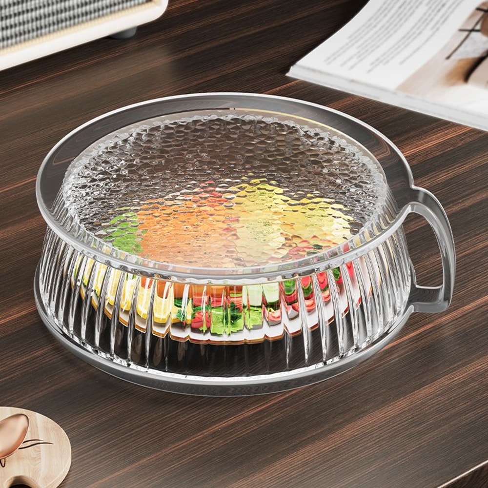 Clear Microwave Splatter Cover Heat Resistant Food Lid For Plates And Bowls 5