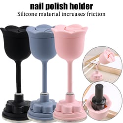 rotating nail polish holder anti spill manicure stand