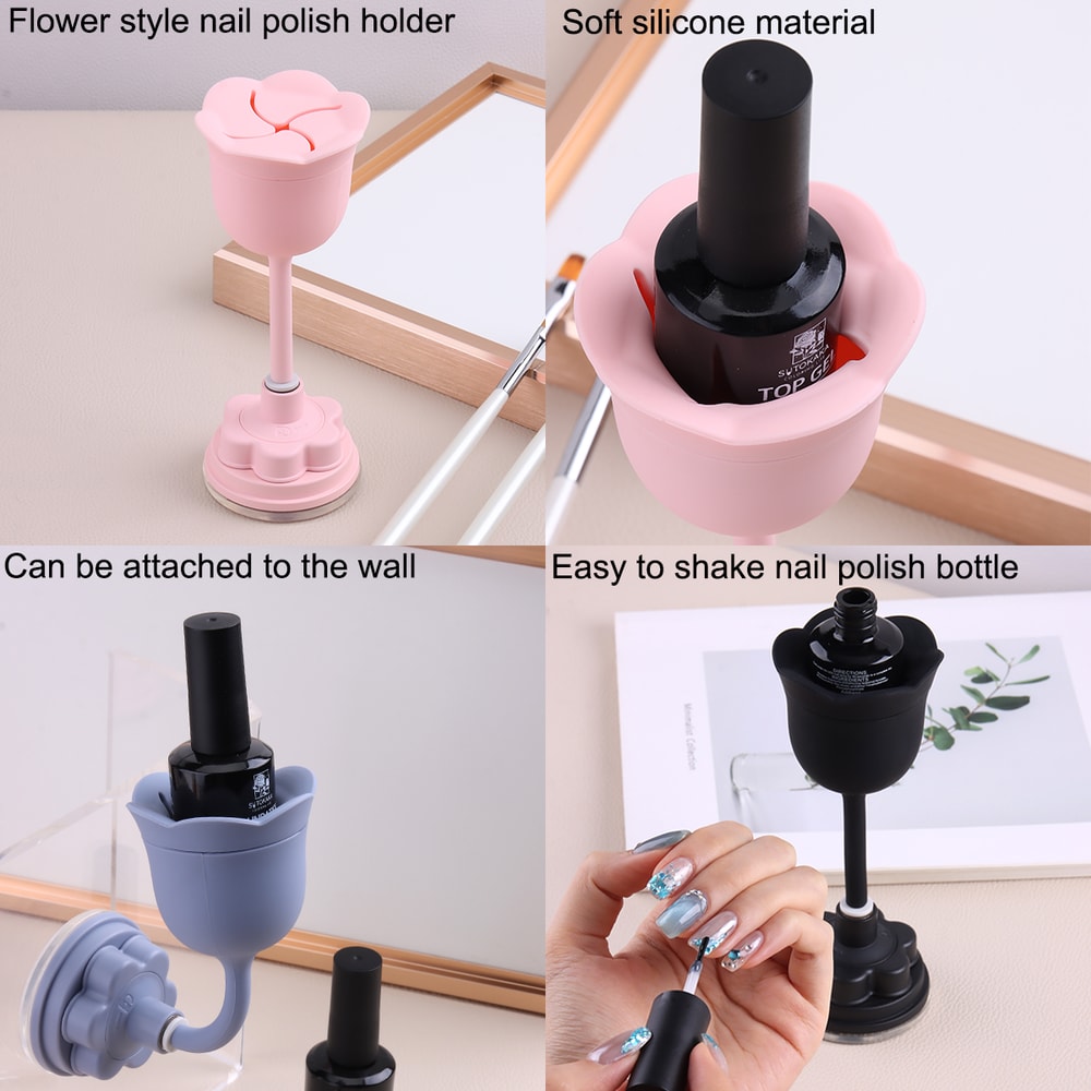 Rotating Nail Polish Holder Anti Spill Manicure Stand 2