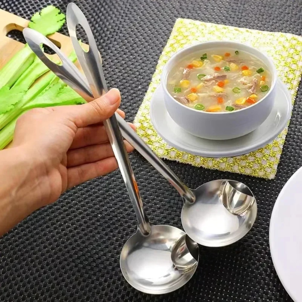 Premium Stainless Steel Oil Separator Spoon For Soup Gravy 5