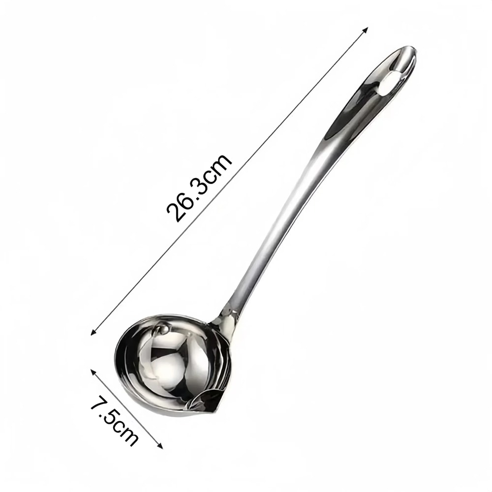 Premium Stainless Steel Oil Separator Spoon For Soup Gravy 7
