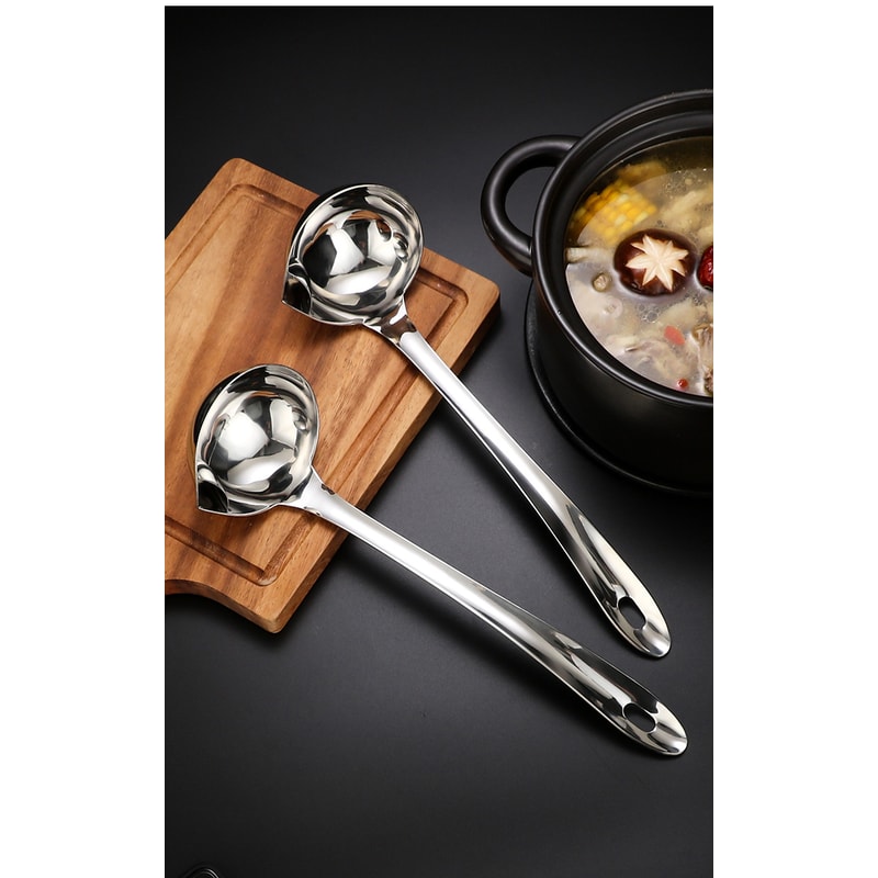 Premium Stainless Steel Oil Separator Spoon For Soup Gravy 6