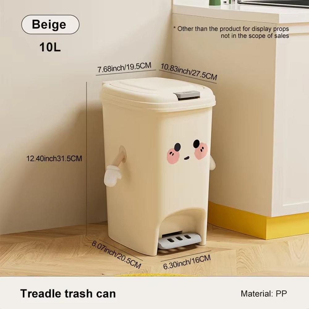 Modern Double Opening Pedal Trash Can For Kitchen And Living Room 7