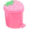 Cute Strawberry Mini Desktop Trash Can With Pop Up Lid