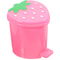 Cute Strawberry Mini Desktop Trash Can With Pop Up Lid