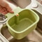 Premium Kitchen Sink Drain Basket With Openable Filter And Hanging Storage 0