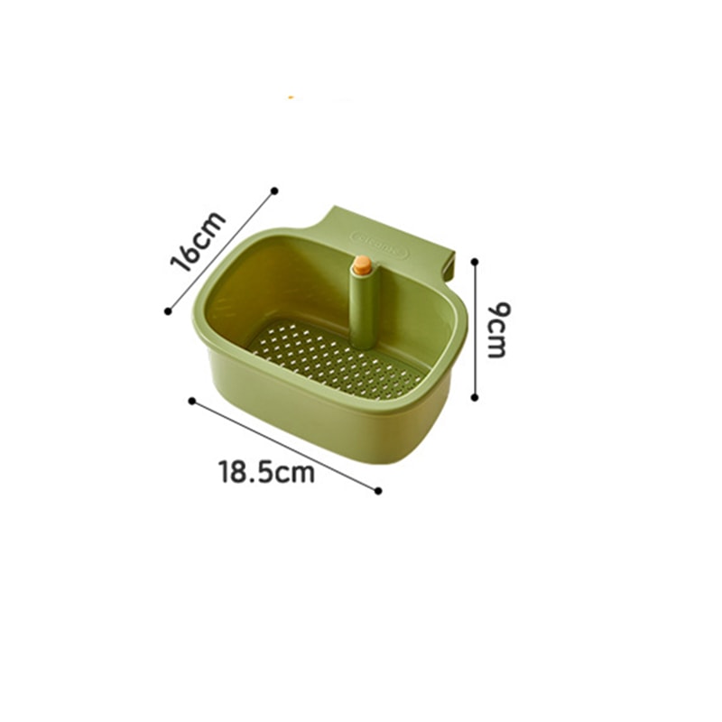 Premium Kitchen Sink Drain Basket With Openable Filter And Hanging Storage 5