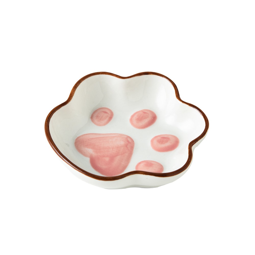 Ceramic Cat Claw Flavor Dish Cute Decorative Small Dish for Home