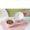 Double Ceramic Pet Bowl Tilted Cat Feeding Water Dish 4