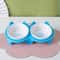 Double Ceramic Pet Bowl Tilted Cat Feeding Water Dish 5