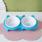 Double Ceramic Pet Bowl Tilted Cat Feeding Water Dish 5