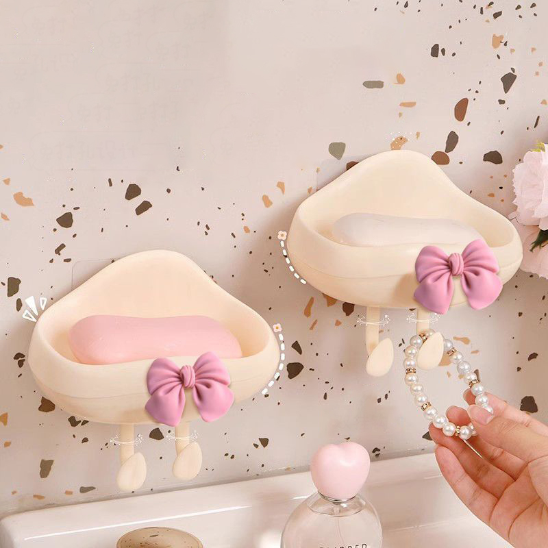 Large Wall Mount Soap Dish & Bathroom Storage Rack Modern Home Organizer
