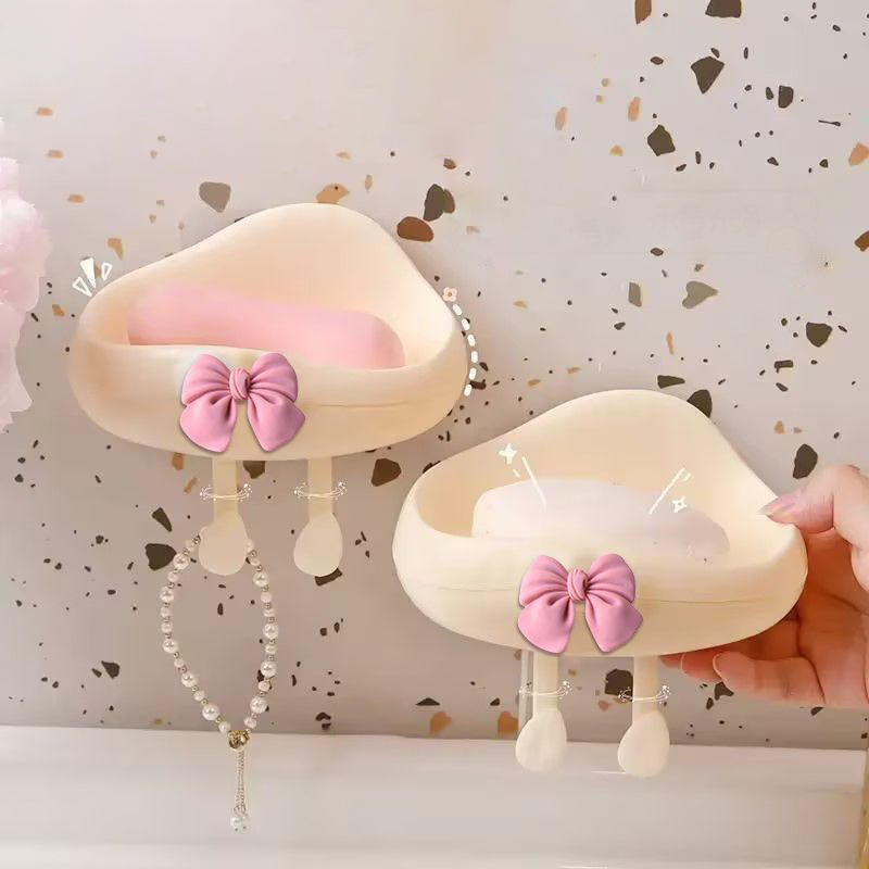 Large Wall Mount Soap Dish & Bathroom Storage Rack Modern Home Organizer