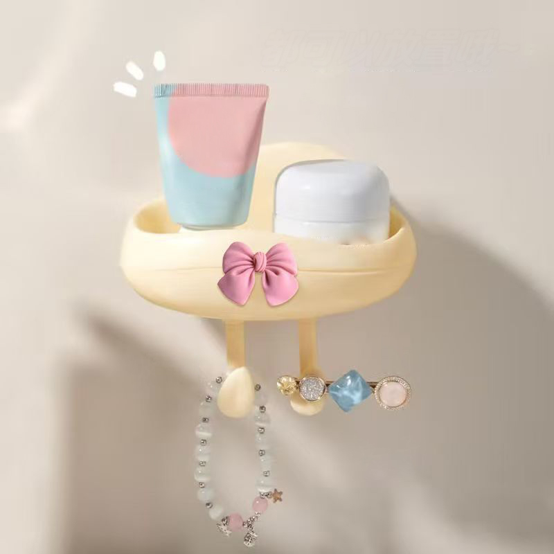Large Wall Mount Soap Dish & Bathroom Storage Rack Modern Home Organizer