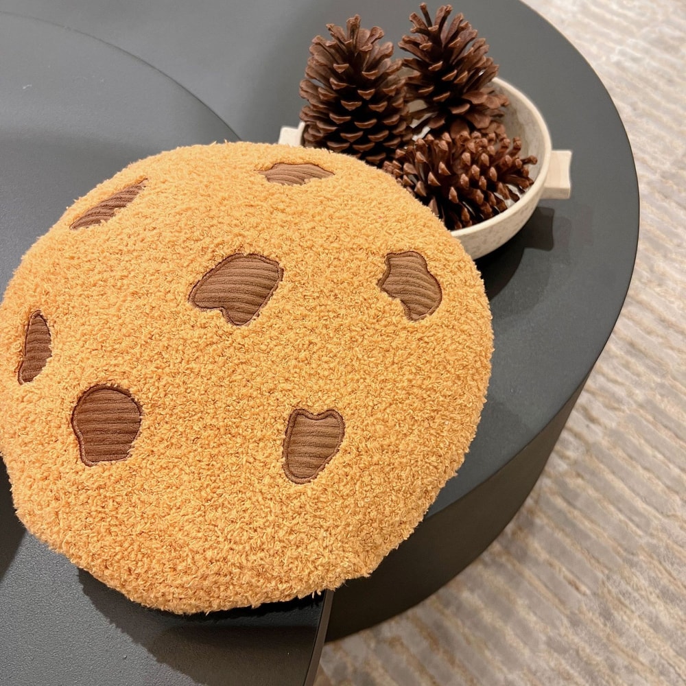 Plush Cartoon Cookie Cushion For Kids Room Decor 3