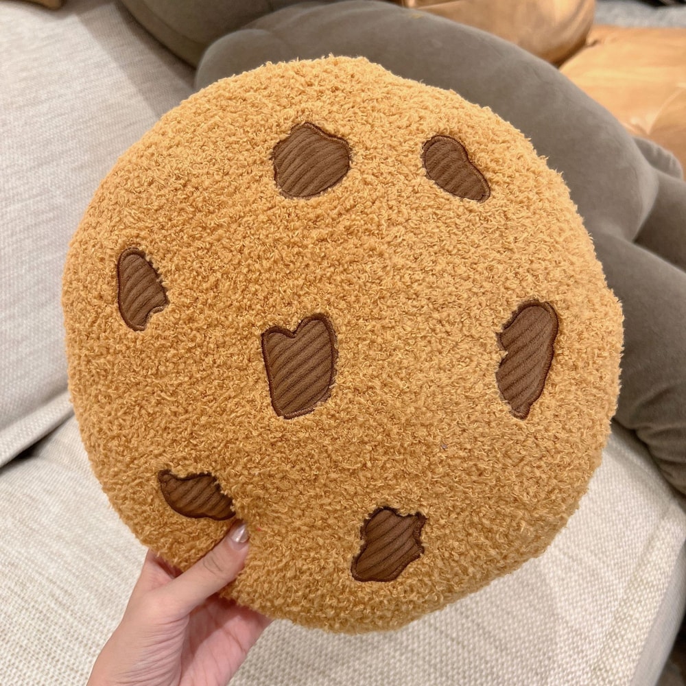 Plush Cartoon Cookie Cushion For Kids Room Decor 5