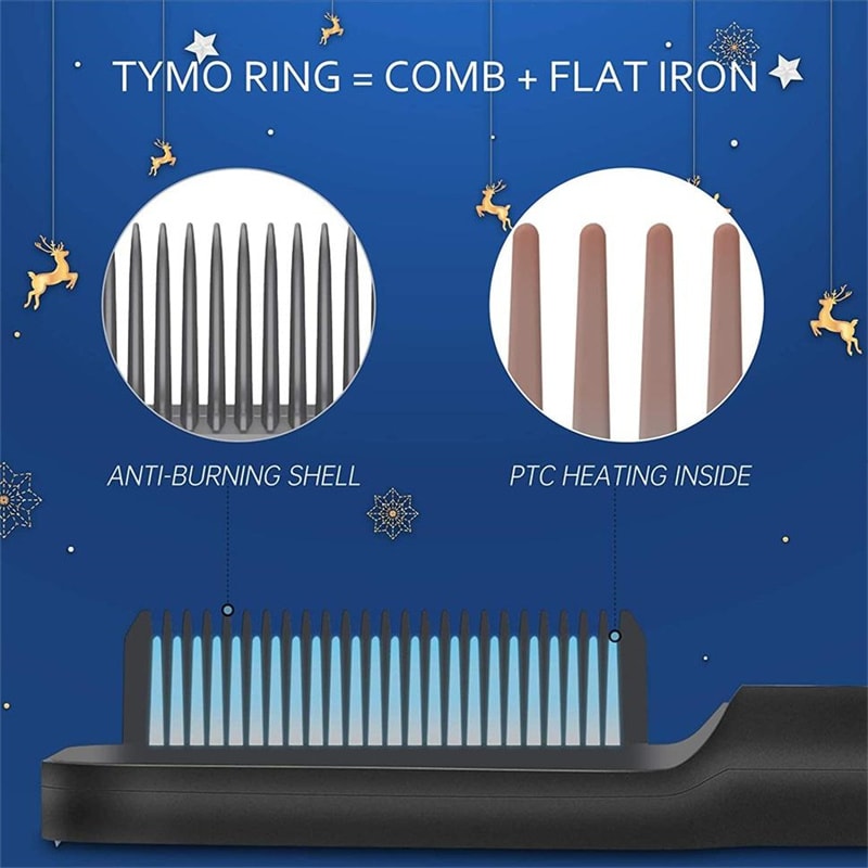 Mini Hair Straightener Comb Quick Hair Styling Tool 4