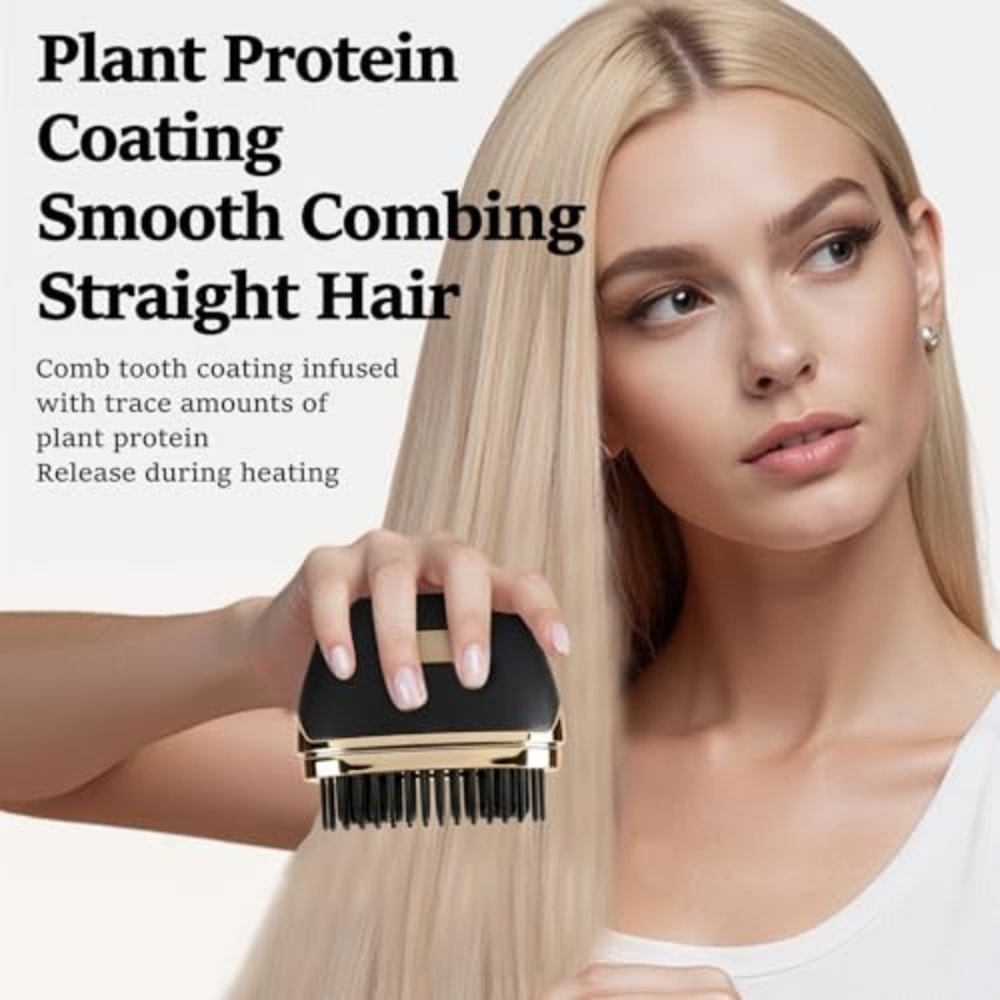 Portable Wireless Mini Hair Straightener Brush for Travel
