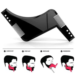 mens beard shaping tool & styling comb precision beard ruler