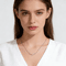 Stainless Steel Paperclip Choker Necklace for Women