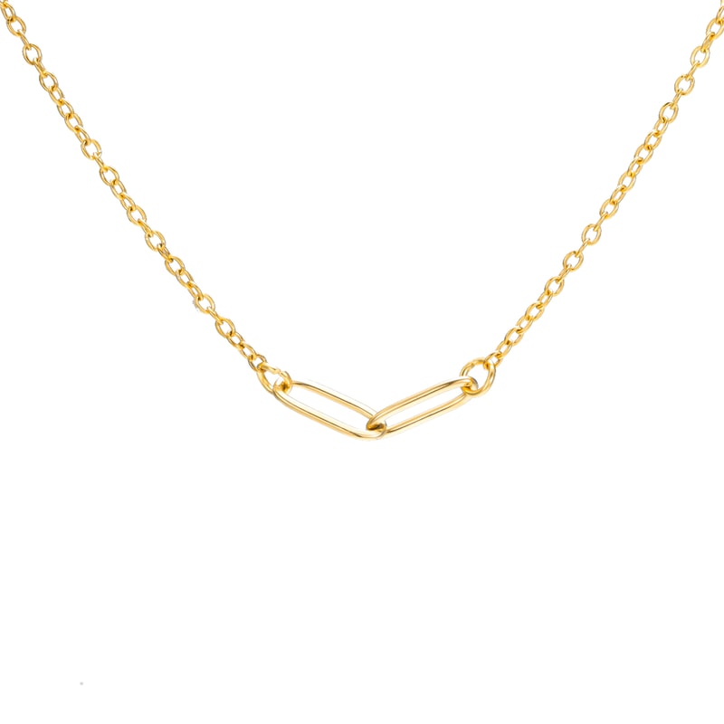 Stainless Steel Paperclip Choker Necklace for Women