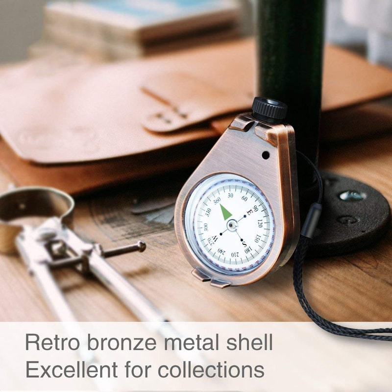 Precision Outdoor Compass Accurate, Waterproof, Shakeproof for Hiking & Camping