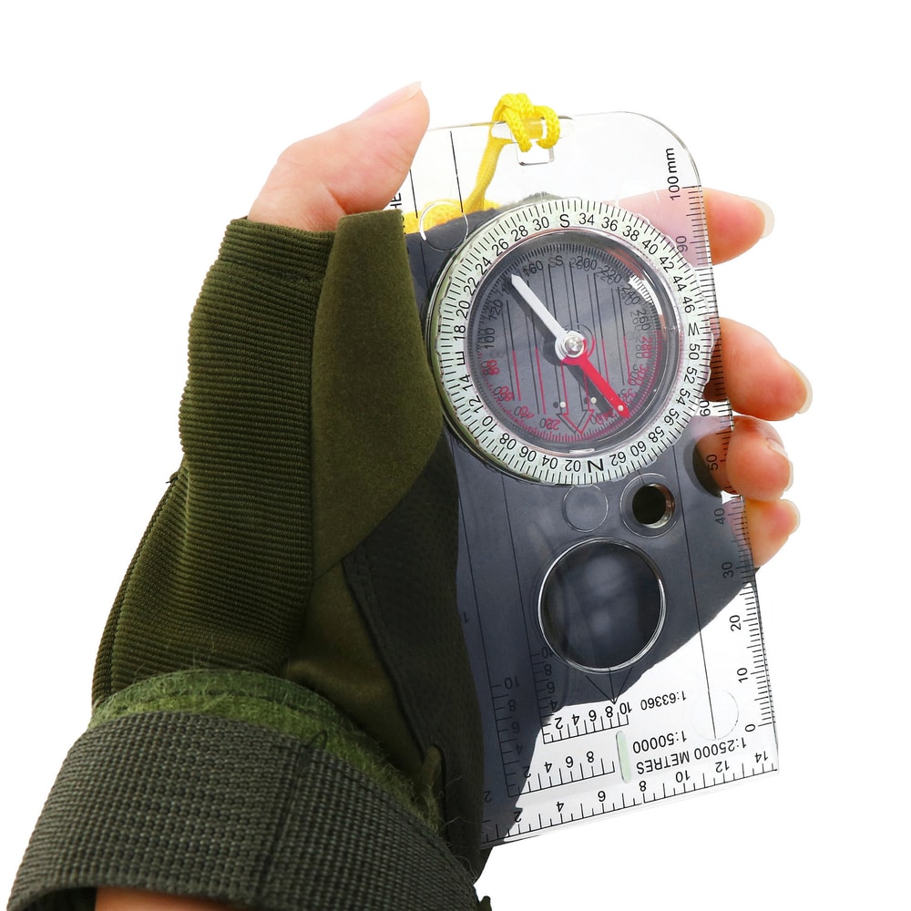 Professional Military Grade Precision Hiking Compass Durable Outdoor Navigation Tool