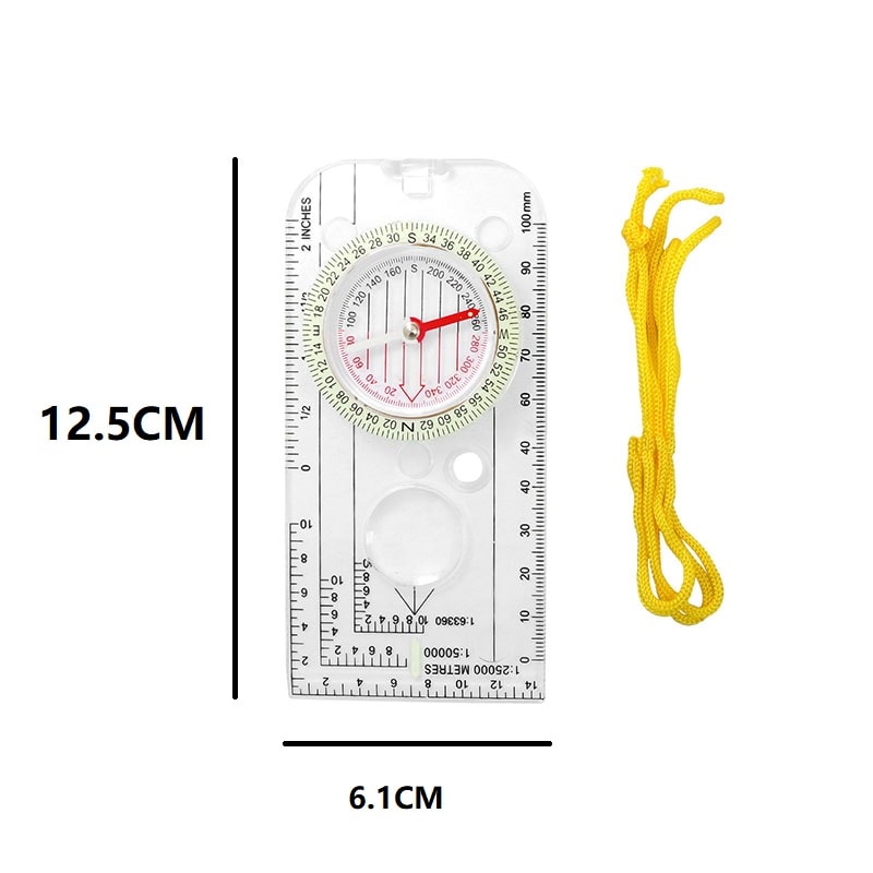 Professional Military Grade Precision Hiking Compass Durable Outdoor Navigation Tool