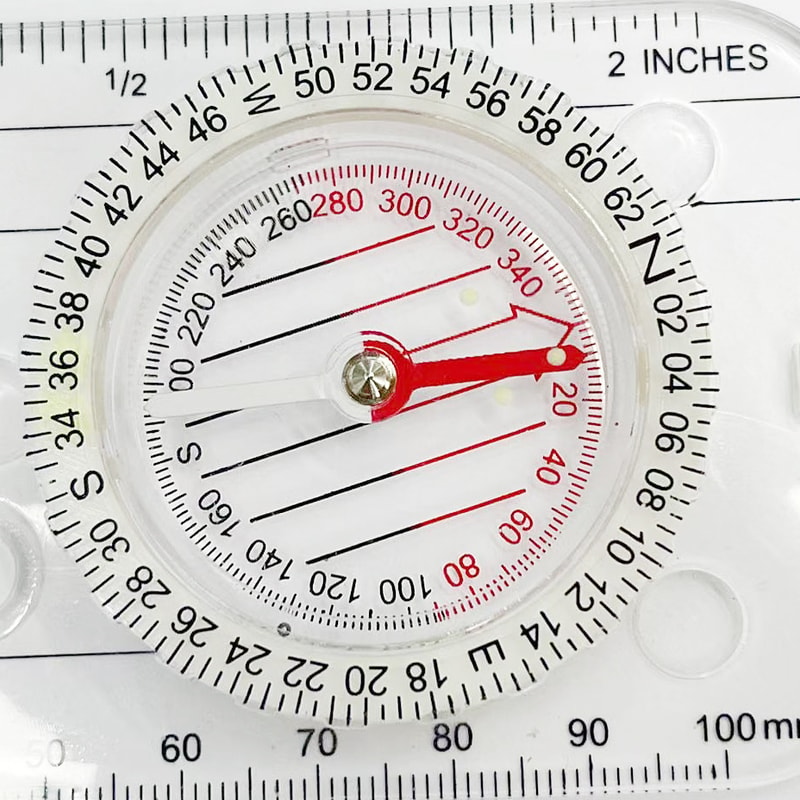 Professional Military Grade Precision Hiking Compass Durable Outdoor Navigation Tool