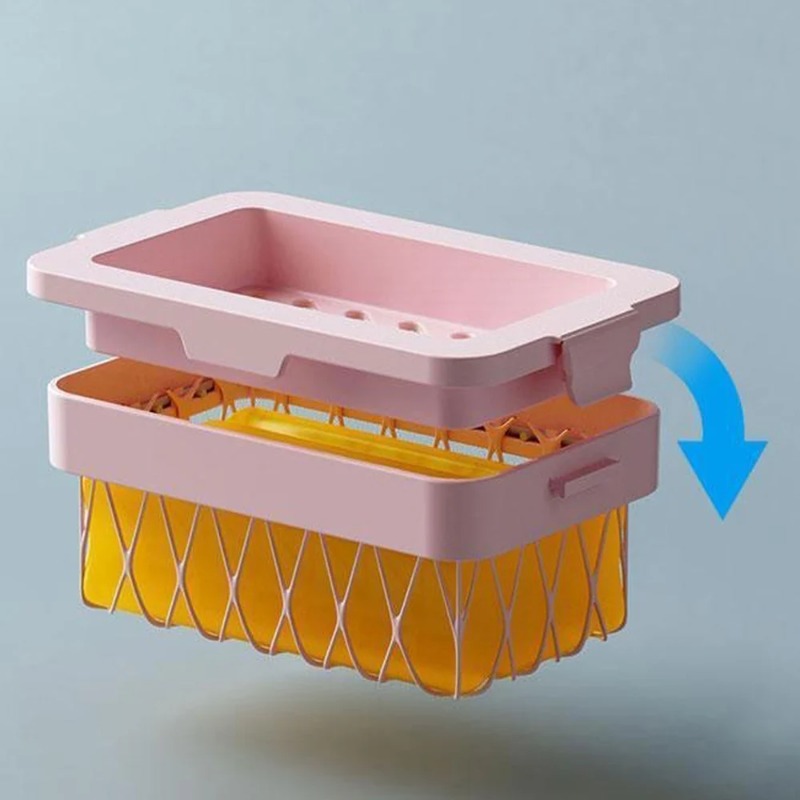 Portable Non Slip Soap Holder Box for Bathroom & Laundry