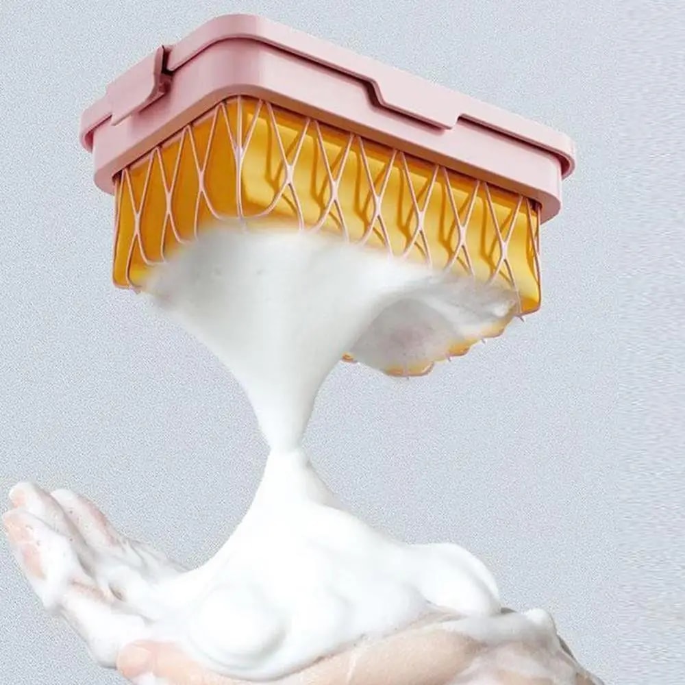 Portable Non Slip Soap Holder Box for Bathroom & Laundry