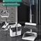 Long Handled Broom and Dustpan Set for Home & Office Cleaning