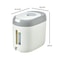 Rice Dispenser Kitchen Storage Container Organizer 7