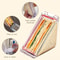 Portable Kids Triangle Sandwich Box Reusable Lunch Wedge Acrylic Sandwich Holder 2