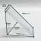 Portable Kids Triangle Sandwich Box Reusable Lunch Wedge Acrylic Sandwich Holder 5
